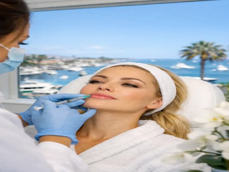 Jawline filler treatment