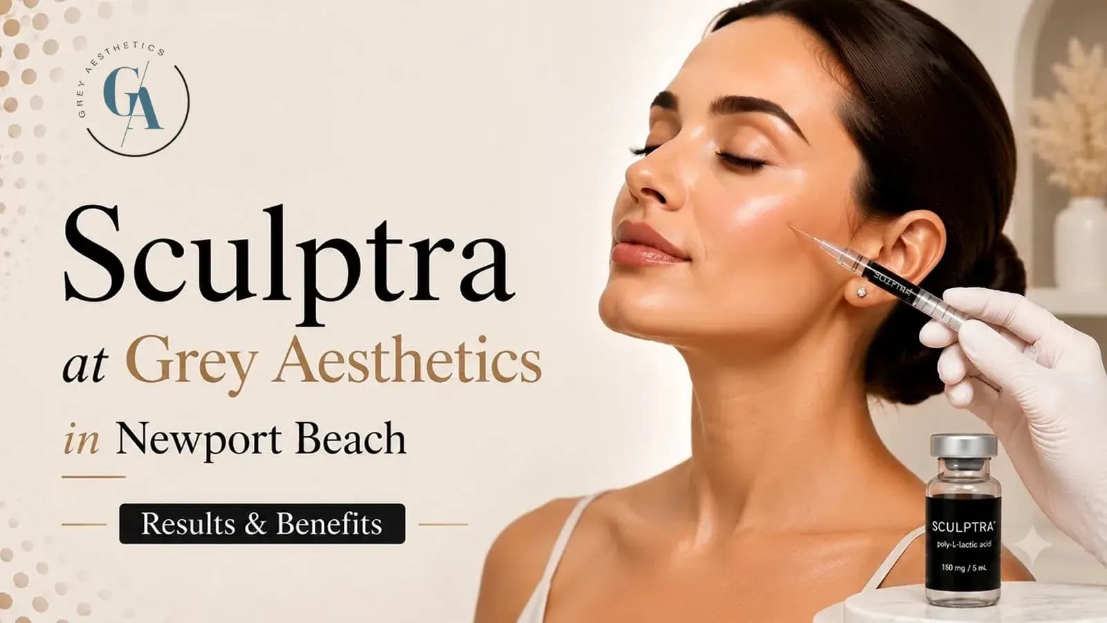Sculptra collagen biostimulator treatment at Grey Aesthetics Newport Beach